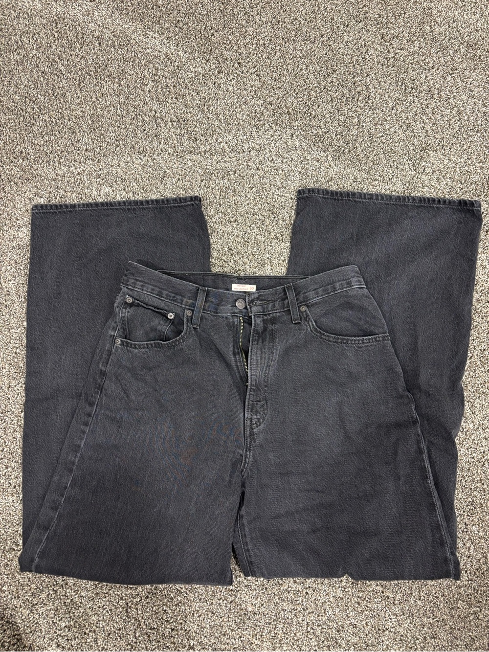 Levi's Black Cinch Baggy Jeans